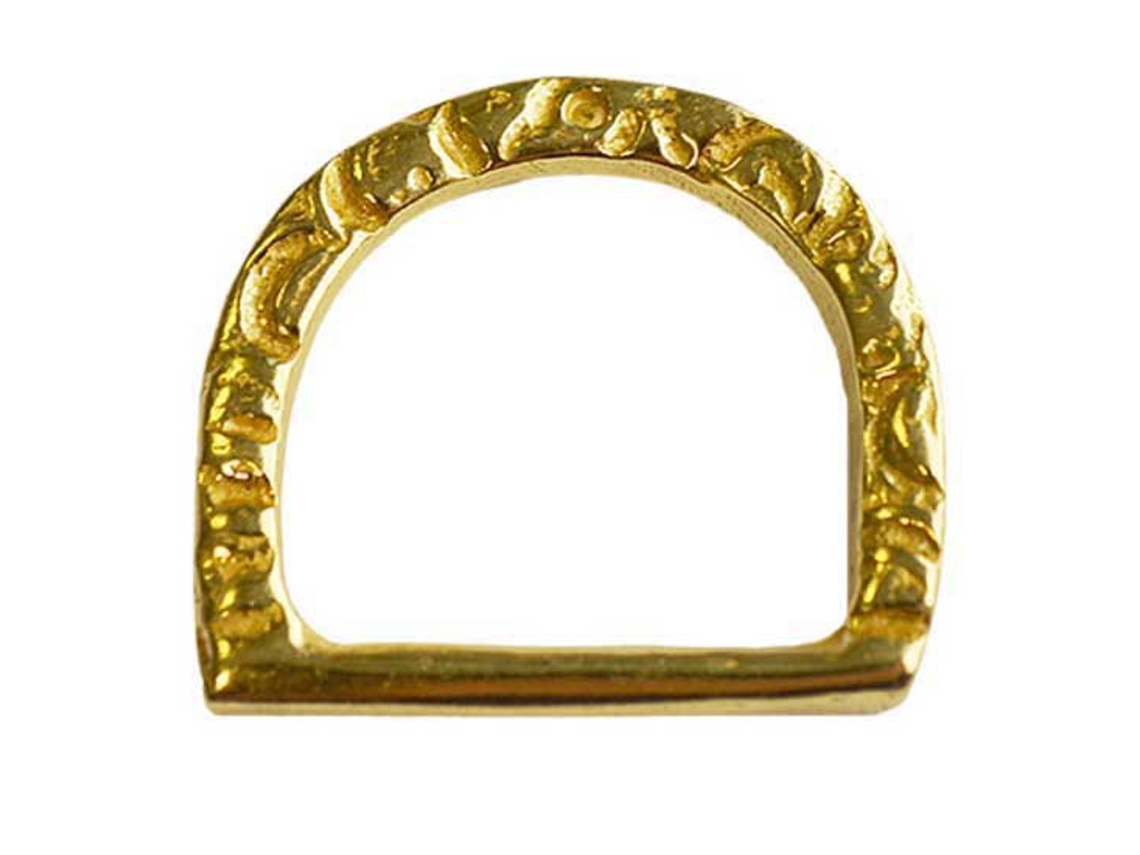 Fivela Dourada Ramificada Portuguesa Oval Dourado 18 Mmhispano Hipica