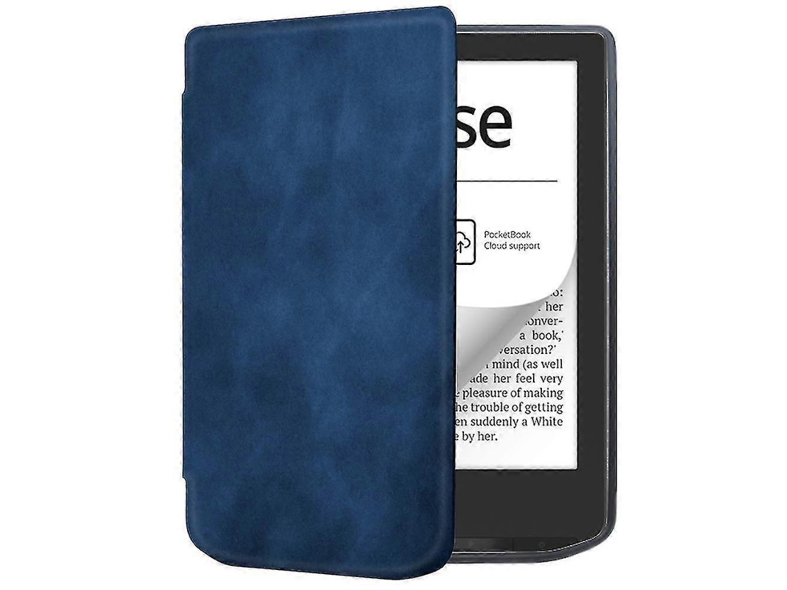 Capa De Couro Para E-reader Pocketbook Verse Pro, Proteção, Sono E Ativação Automáticadark Blue