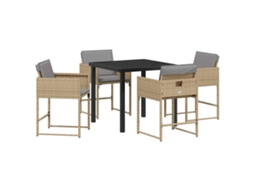 Conjunto de Móveis de Jardim 5 Pcs HARLANV1