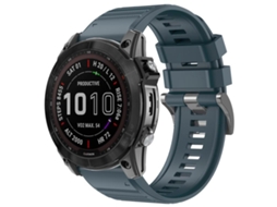 Bracelete para Garmin XIAOMOYU Silicone Liberação Rápida Fivela de Aço Preta Azul (22mm)