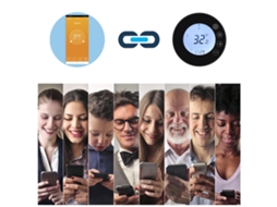 Termostato Inteligente Tuya Wifi com Tela Lcd Programável Controle Remoto App e Voz Compatível com Alexa | S/MARCA