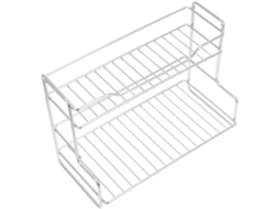 Organizador De Mesa Doitool Para Banheiro, Com Dois Níveis, Em Aço Inoxidável E Grande Capacidade Para Lavatório
