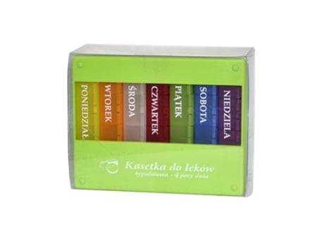 Caixa Organizadora de Medicamentos Elena com 4 Compartimentos, 1 Unidade Semanal. The Comp