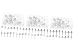 Tachinhas De Metal Angooily Série 3 Para Quadro Cortiça, Pequenas