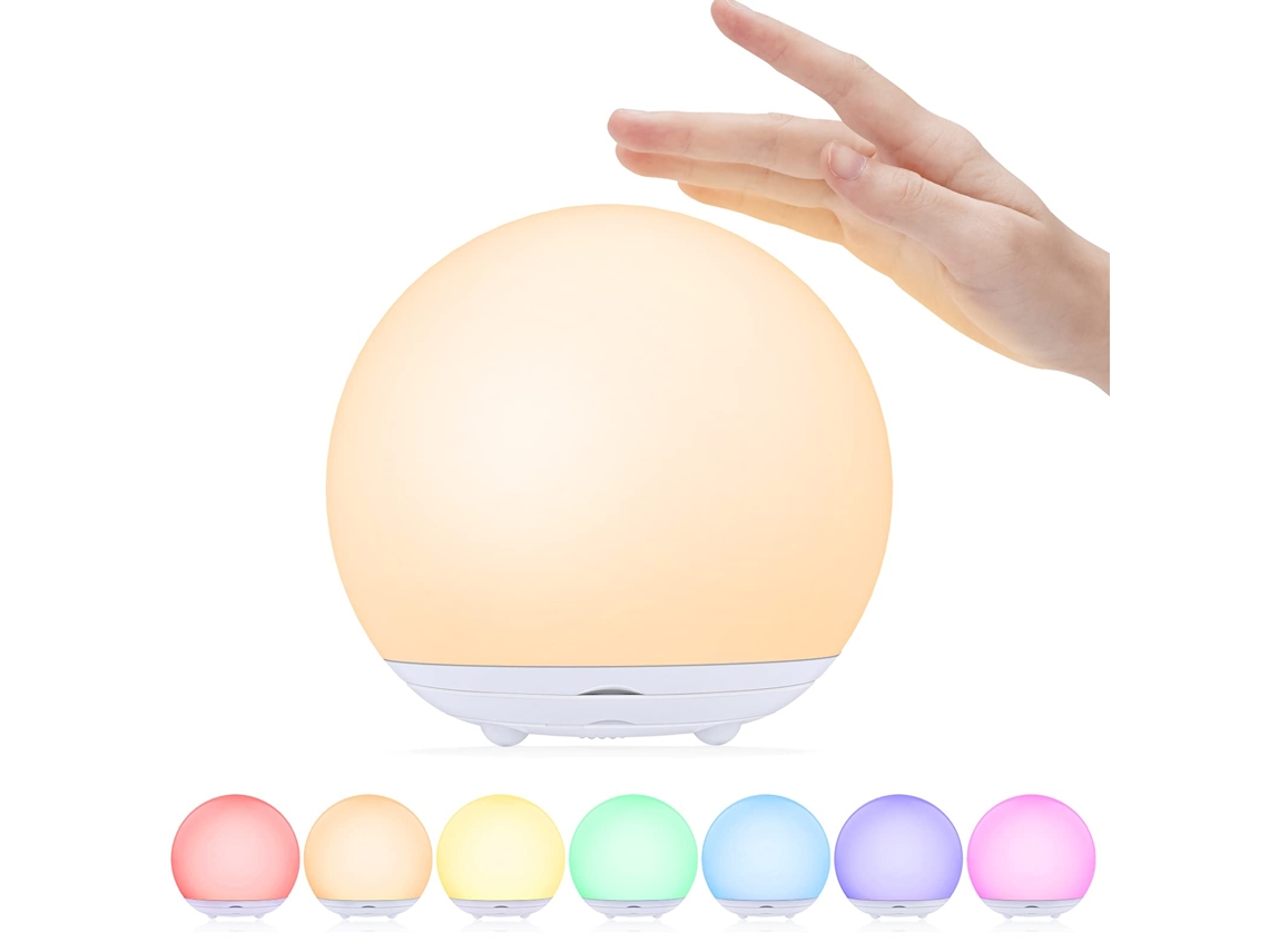 Luz Noturna Infantil, Luminria De Cabeceira Recarregvel Via Usb, Luz Noturna Para Bebs Com Luz Quente Gradualmente Regulvel E Aquaforge