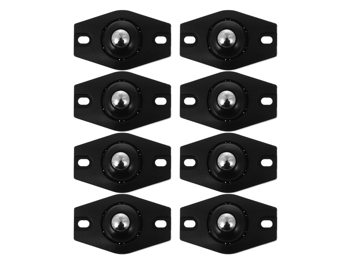 Conjunto De 8 Rodízios Universais Autoadesivos Com Rolamentos