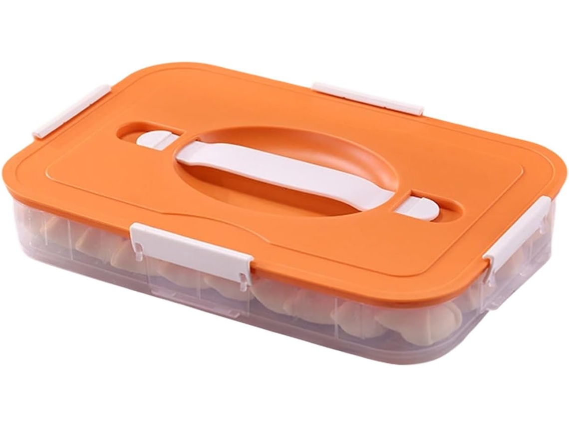 Recipiente Para Armazenar Alimentos Com Base Antiderrapante E Fechamento Seguro, Ideal Para Almôndegas E Petiscos Fundo
