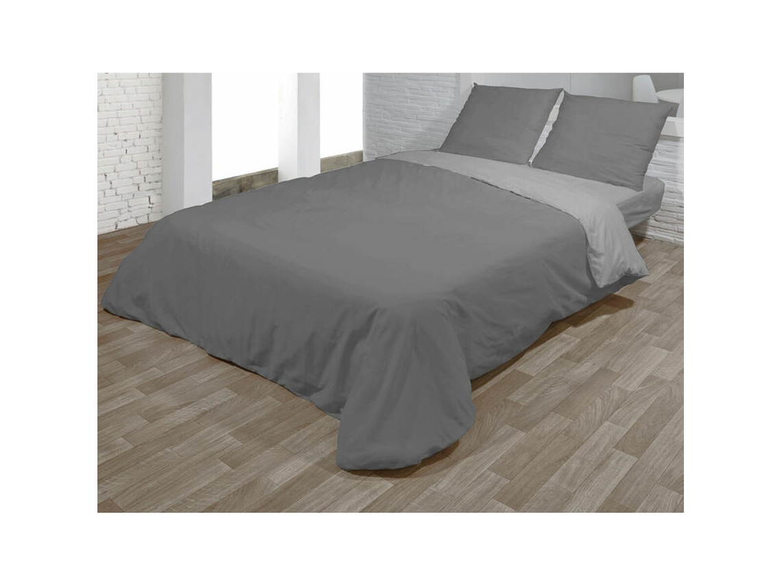 Conjunto de capa de edredom HOSTELINE VEGAS (Cinzento)