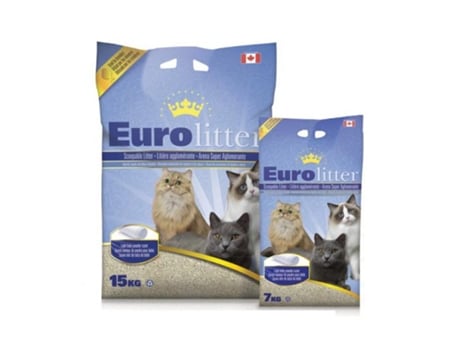 Areia para gatos Euro Litter 15Kg