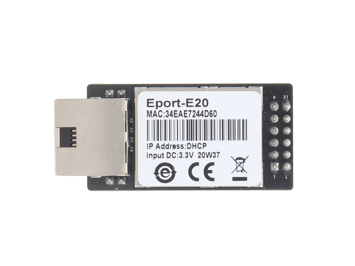Módulo Serial Para Ethernet Hf E20 Rj45 Ttl Para Freertos Slowmoose