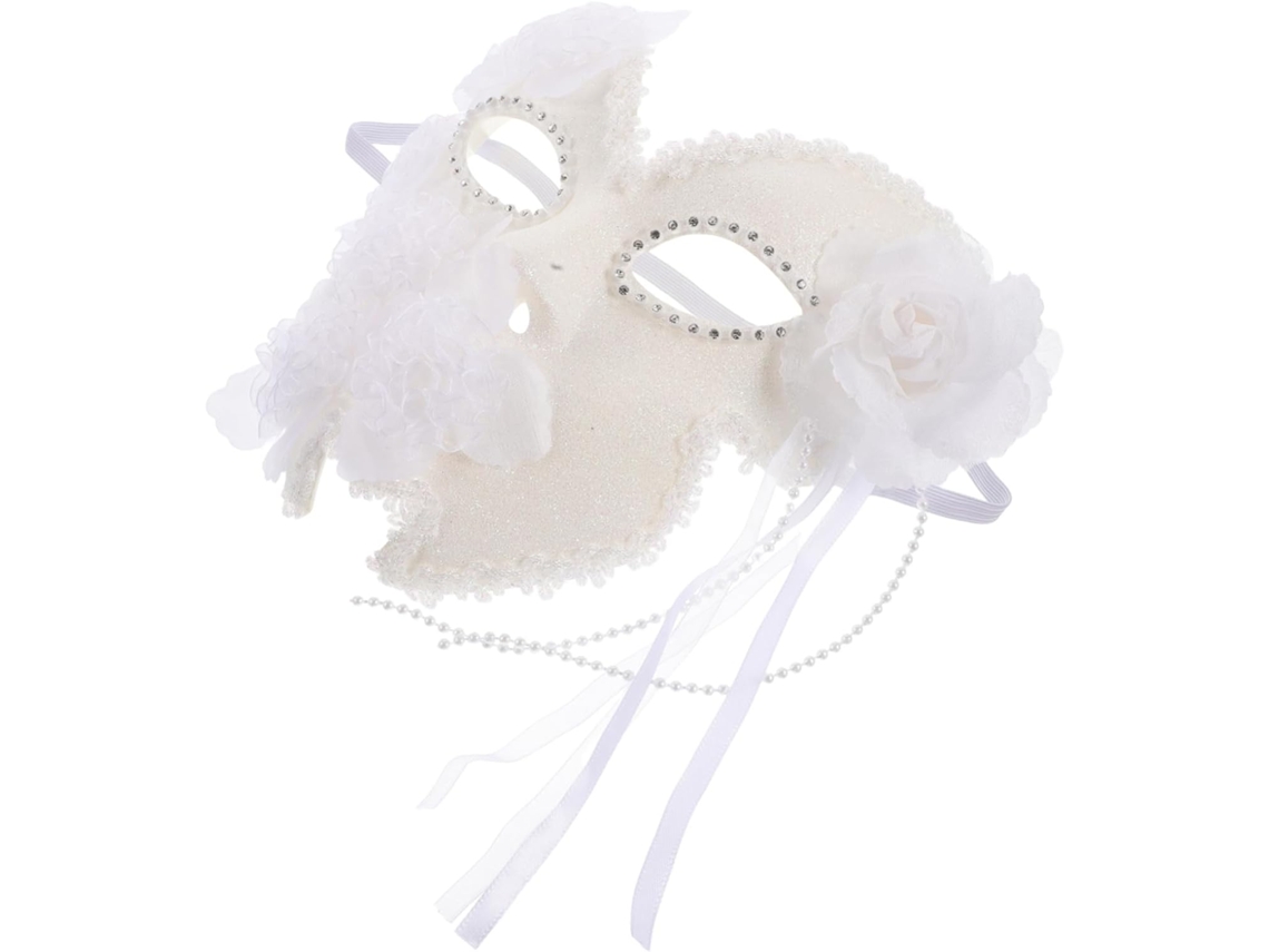 Máscara Deslumbrante De Renda Floral, Acessório Perfeito Para Festas Masculinas.