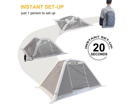 Barraca inflável 2-3 pessoas barracas de acampamento pop-up mochila rede mosquiteira ao ar livre barraca de proteção toldo toldo