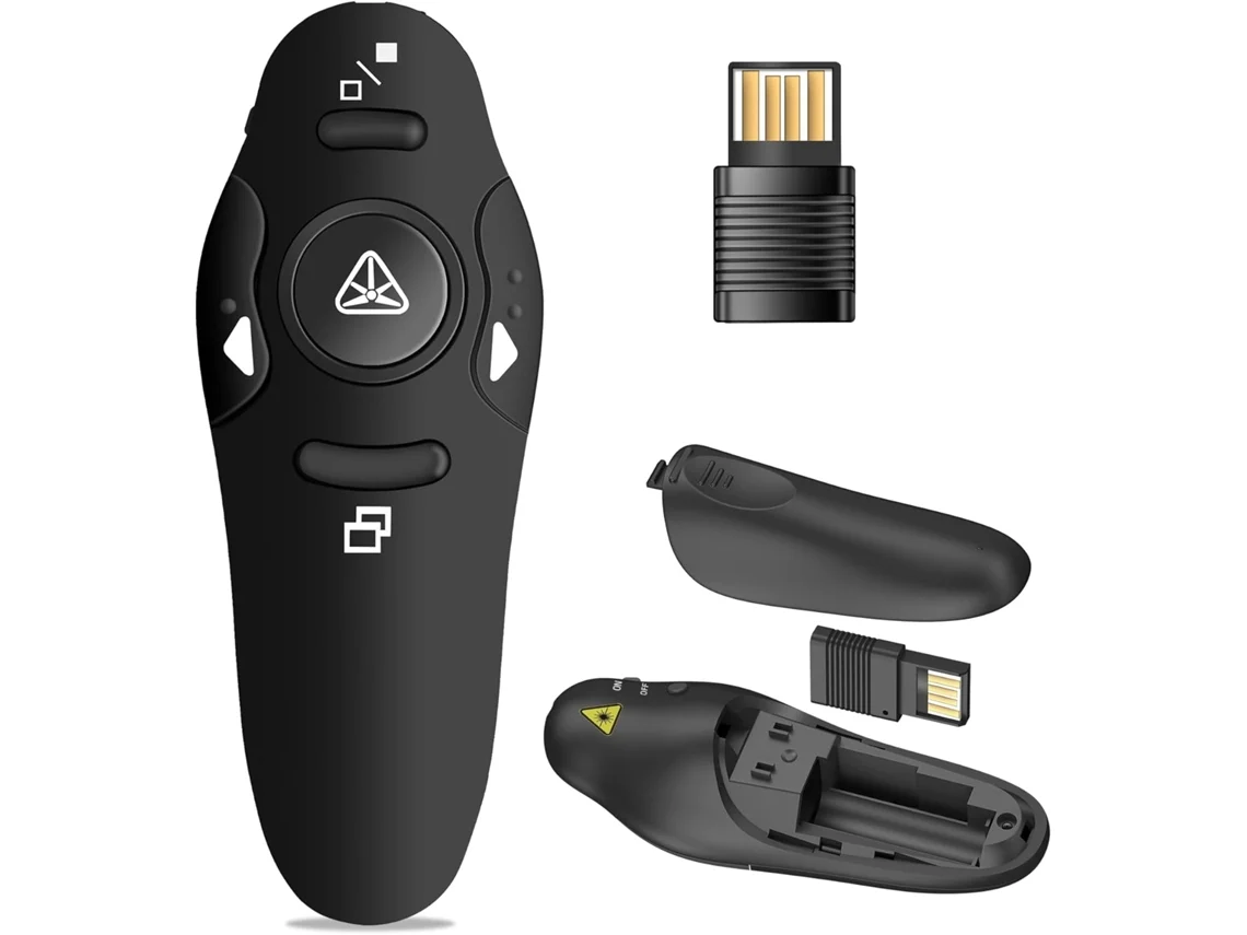 Apresentador Sem Fio Controle Remoto Usb Powerpoint Ppt Clicker Laser Pointer Rf 2.4Ghz GERTIZ