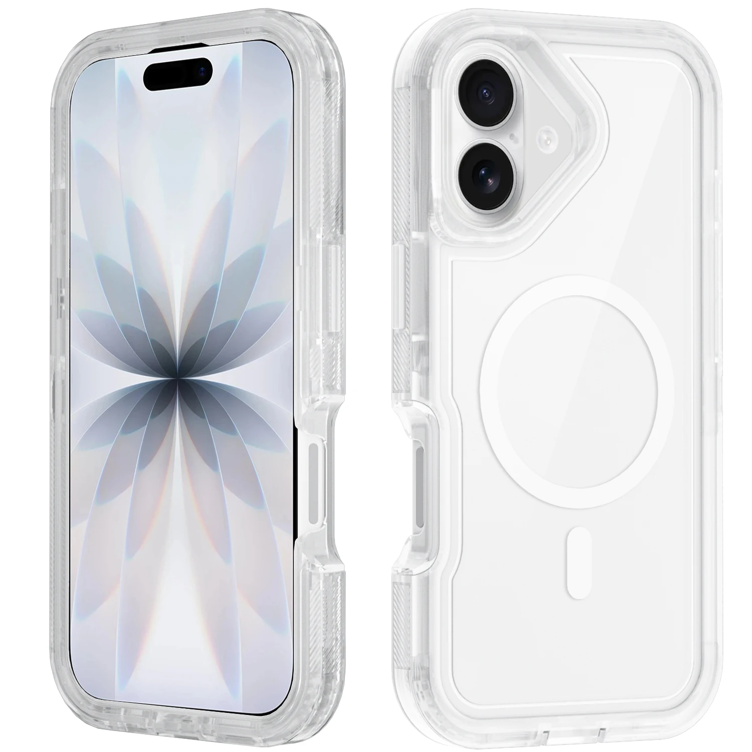 Capa Protetora Robusta, Resistente A Impactos E Arranhões, Transparente, Para Iphone 17 Pro Max.