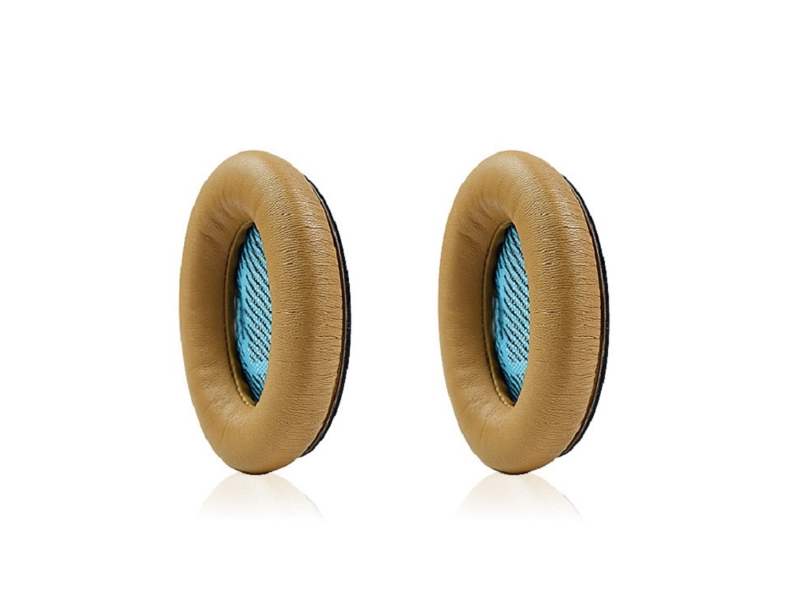 Almofada Para Bose Qc35 De Orelhas De Espuma Macia Pele De Carneiro Cáqui