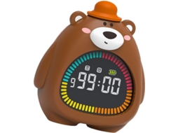 Despertador De Urso Silicone Com Luz Noturna, Função De Temporizador Ajustável E Iluminação Suave Para Decoração