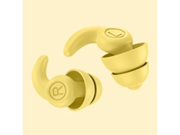 Yncm-conchas De Silicone Para Sono Redução De Ruído Amarelo