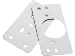 Kit Com 1 Conjunto De Placas Reparo Para Portas Armário, Em Aço