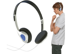 Fone De Ouvido Retrô Over Ear Vintage, Som Estéreo, Confortável