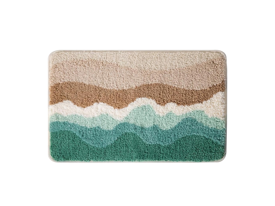 VYLARA Tapete De Microfibra Felpudo, Antiderrapante, Absorvente, Ideal Para Banheiro E Cozinha