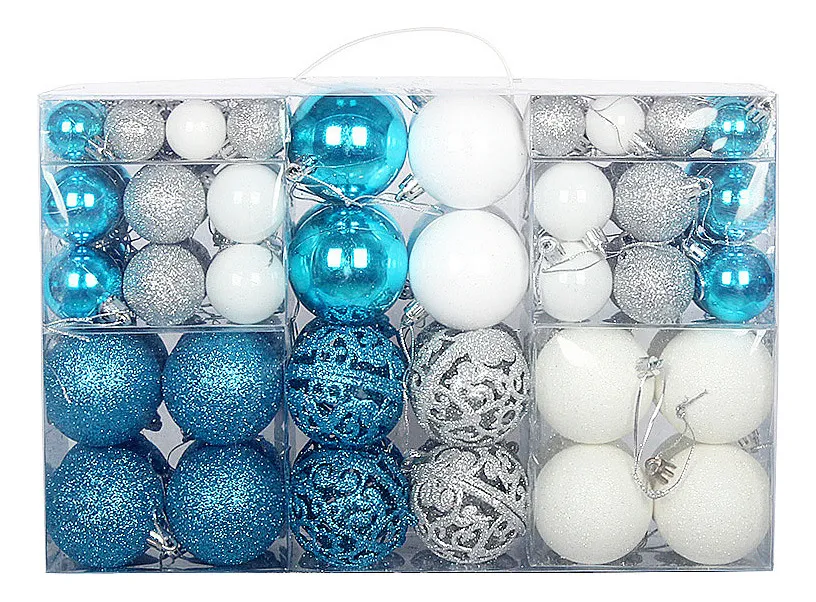 Novas Bolas De Natal, De 3 A 6 Cm, Conjunto De 100 Caixas Foscasvayotoy