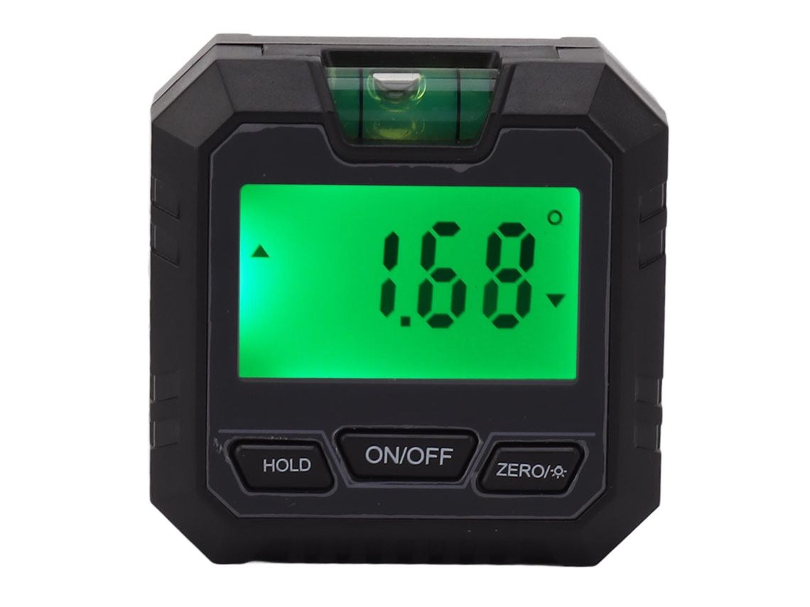 Nivel Digital Mini Com Base Magnética E Medidor De Ângulo Para Carpintaria, Construção E Alfaiataria Preto