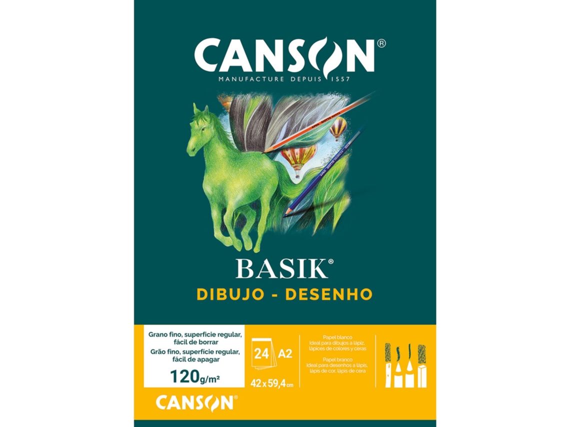 Bloco de Desenho CANSON 120g (a2 - Liso)