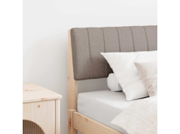 Vidaxl Cabeceira Estofada Cinzento-acastanhado 90 Cm