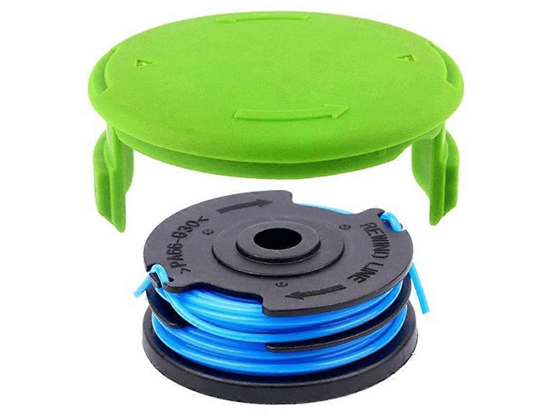 Carretel de linha com tampa para cortador de grama Greenworks 2101602 2101602a (código 2900719).