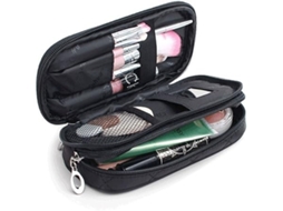 Bolsa de Cosméticos para Senhora, com Espelho, Ideal Guardar e Pincéis Cosméticos, Essencial Viagens Impermeável Multifuncional Casa STELASPLEN