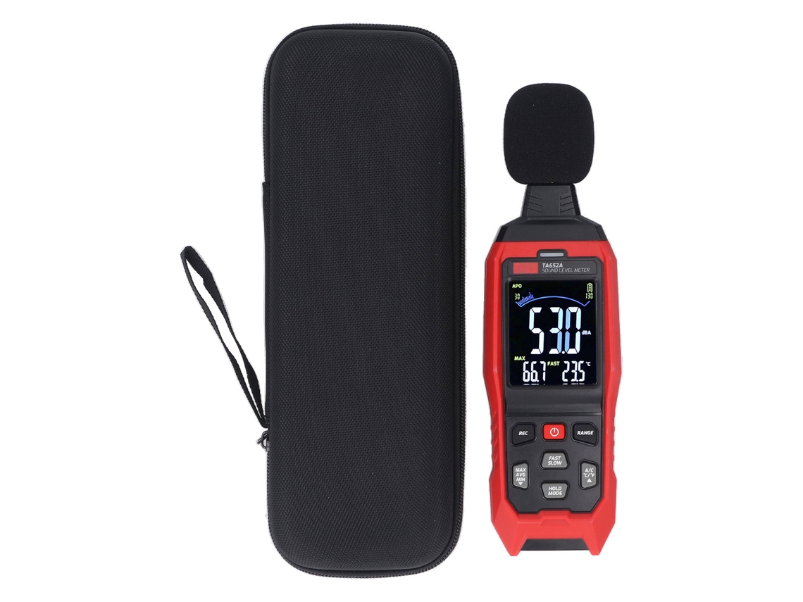 Medidor digital de nível sonoro S/MARCA de 30 a 130db com detector de ruído