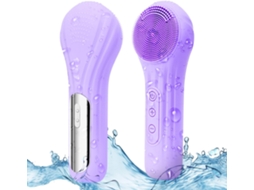 Scova facial elétrica de silicone para limpeza e esfoliação, à prova d'água.