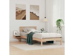 Vidaxl Estrutura Da Cama Com Cabeceira Castanho 90 X 200 Cm