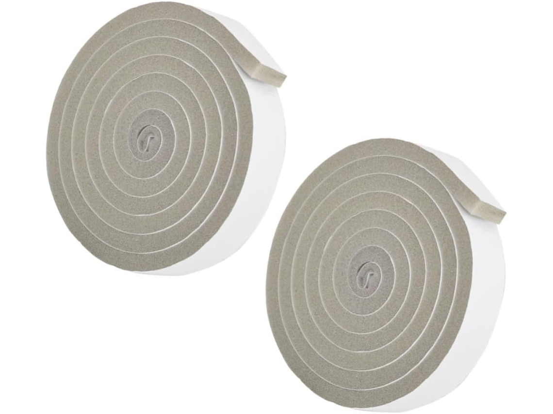 Fita Isolante Autoadesiva Abaodam Para Portas, Espuma De Poliuretano, 2 Rolos, 10mm X 30mm 2m, Para Vedação Contra