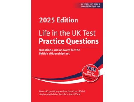 Livro Life in the UK Test Practice Questions 2025 de Alastair Smith (Inglês)