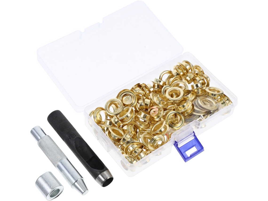 Kit Com 100 Ferramentas Para Ilhós, Multifuncional, Fixação