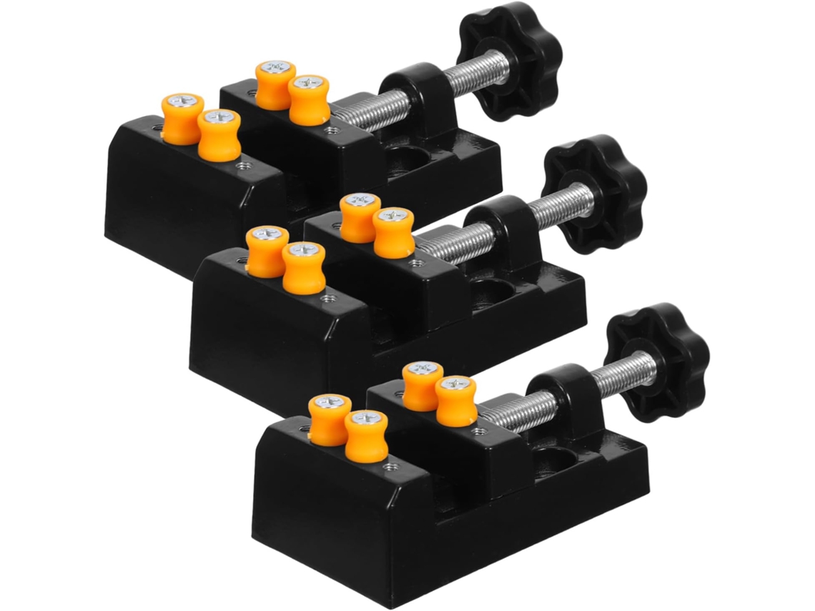 Mini Torno de Mesa Topbathy 3 peças, liga de alumínio, multifuncional para artesanato, reparo (S)