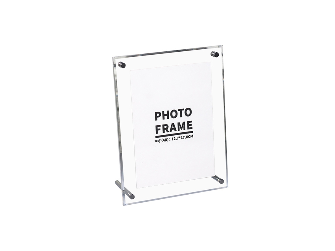 Marco De Foto Acrílico Transparente Com Suporte De Metal Para Certificados E Fotos 24.2x29.3 Cm/9.5x11.5 Polegadas