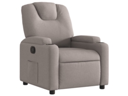 Recliner Chair, Recliner Chairs Vidaxl Cinzento-acastanhado Tecido