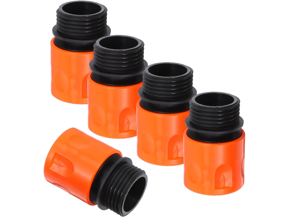 Conjunto De 5 Conexões Rápidas Para Mangueira Com Rosca Externa 3/4",