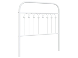 Cabeceira de substituição de 90 cm em metal branco, exclusiva da MAISON.
