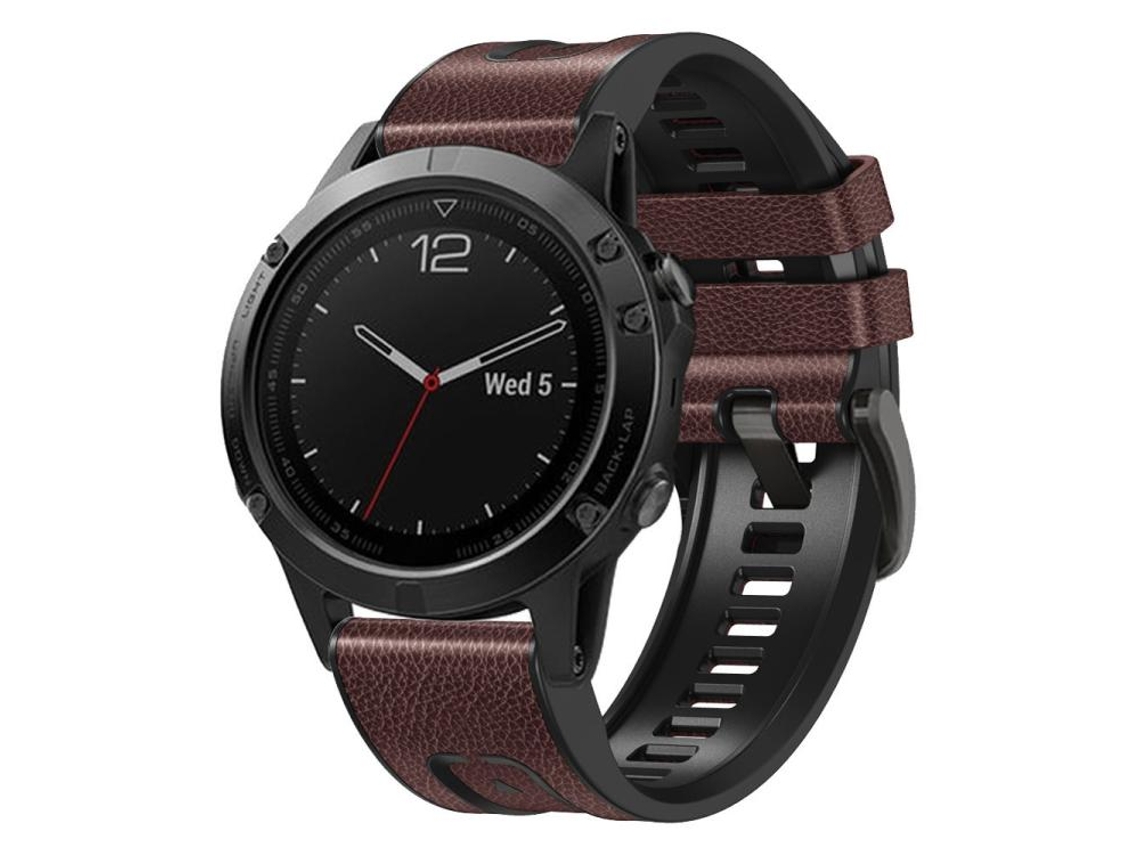 Bracelete para Garmin Couro e Silicone Liberação Rápida XIAOMOYU (22mm)