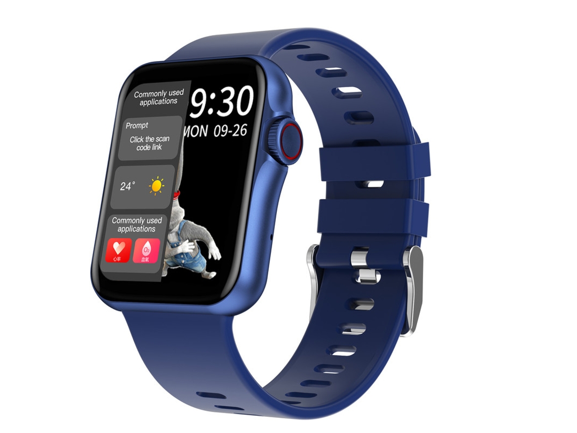 Smartwatch, 1.7, Cardiofrequenzimetro, Azul Bestvite