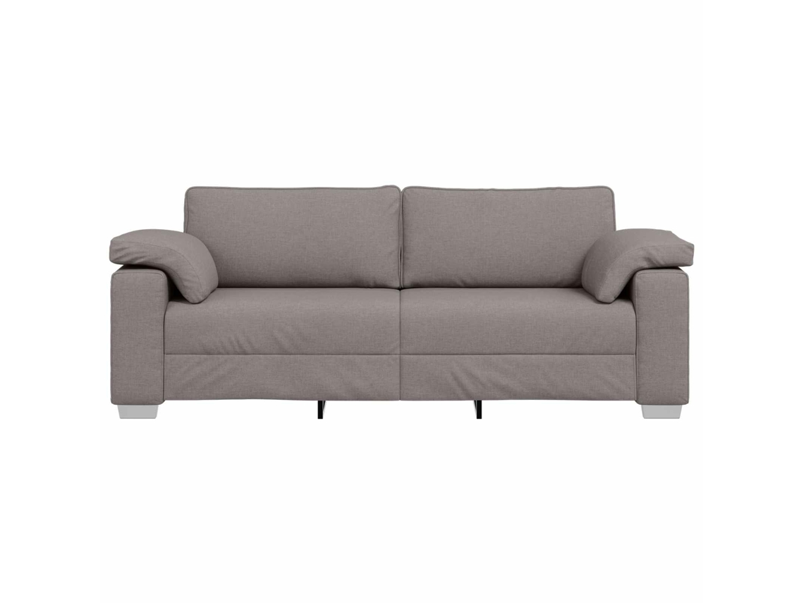 Sofá de Relaxamento HARLANV1 com tecido cinzento acastanhado (219x80x82cm)