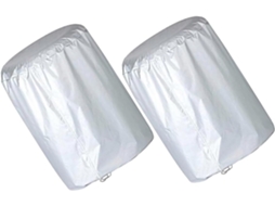 Capas de poliéster para pneus (2 peças) para camping e trailers - Proteção contra chuva e neve.