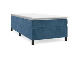 Box Spring Bed, Box Spring Beds Vidaxl Azul Veludo (90 X 190 Cm)