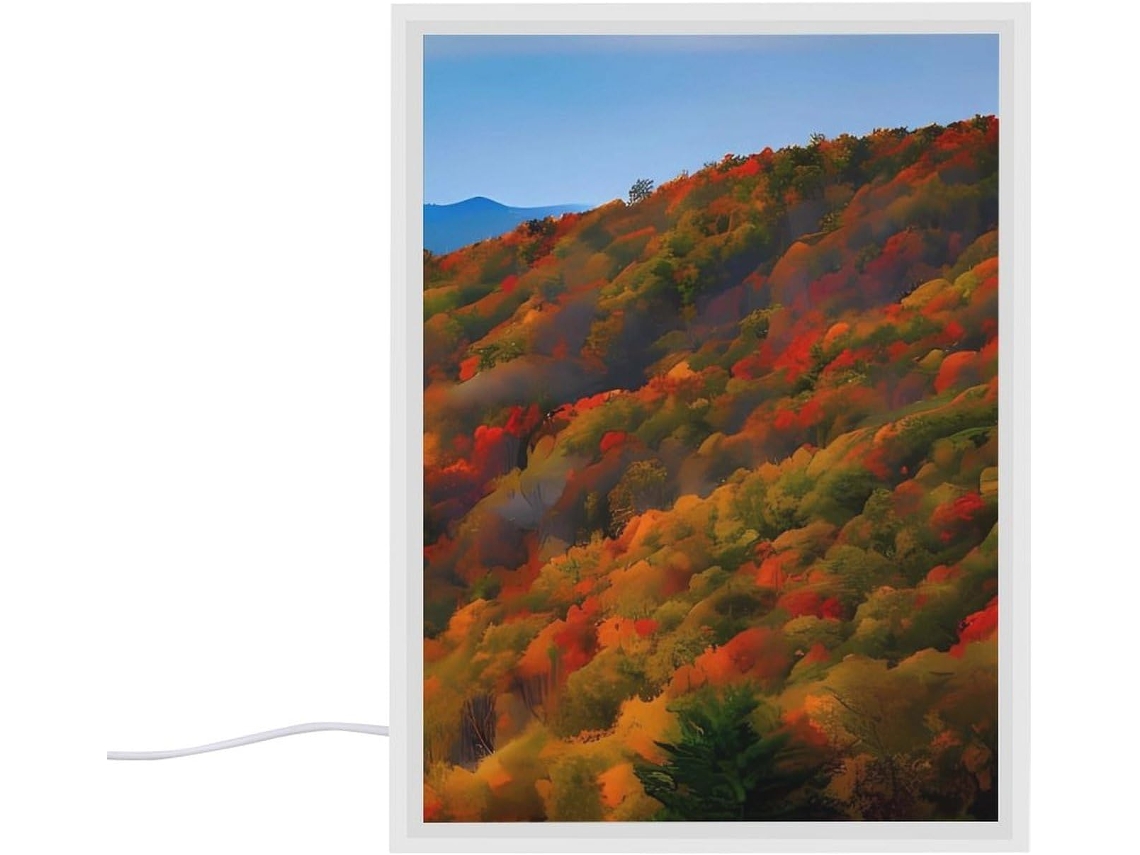 Abajur De Cabeceira Quarto, Com Design Das Montanhas Blue Ridge Parkway, Pequeno Abajur Quarto, Sala de Estar