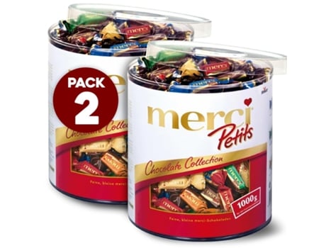 Pack Merci Petits Bombons Sortidos 7 Sabores 2kg (2x1kg) Iami (praliné, Café, Avelã, Amêndoa)