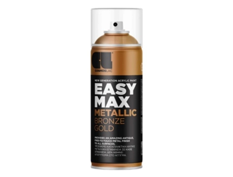 Spray Easy Max Acrílico Metálico Cosmos Lac 400 Ml (Bronze Dourado 902)