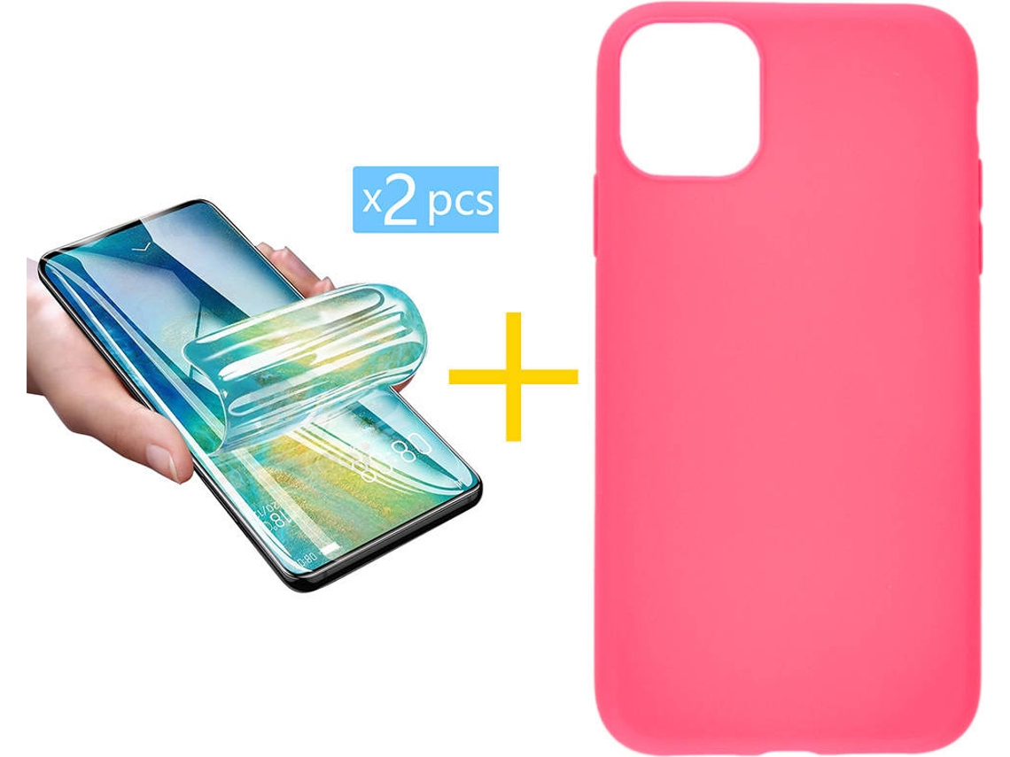 Capa + 2 Películas para iPhone 11 SKYHE Rosa